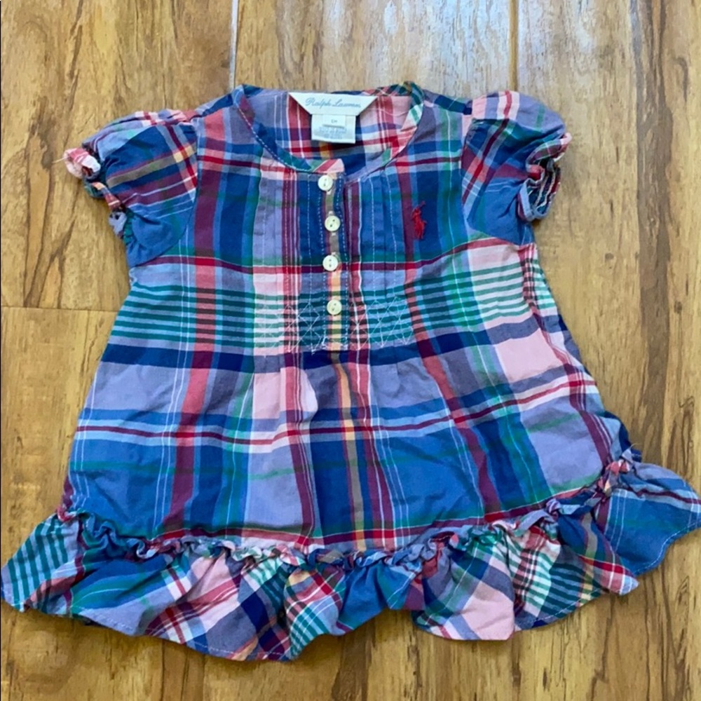 ✨EUC Ralph Lauren Baby Plaid Tunic!✨